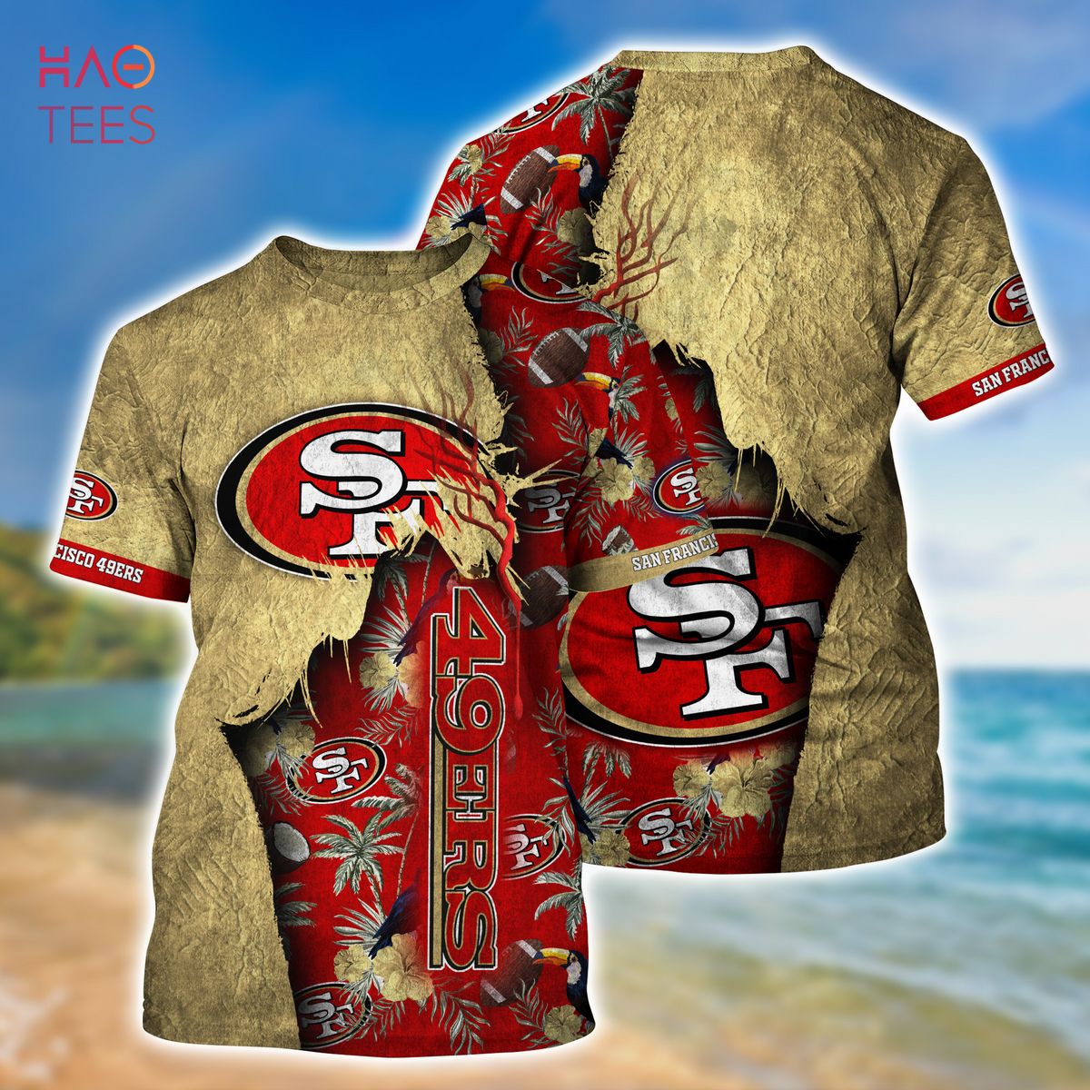 NEW San Francisco 49ers NFL God Hawaiian Shirt NEW San Francisco 49ers NFL God Hawaiian Shirt