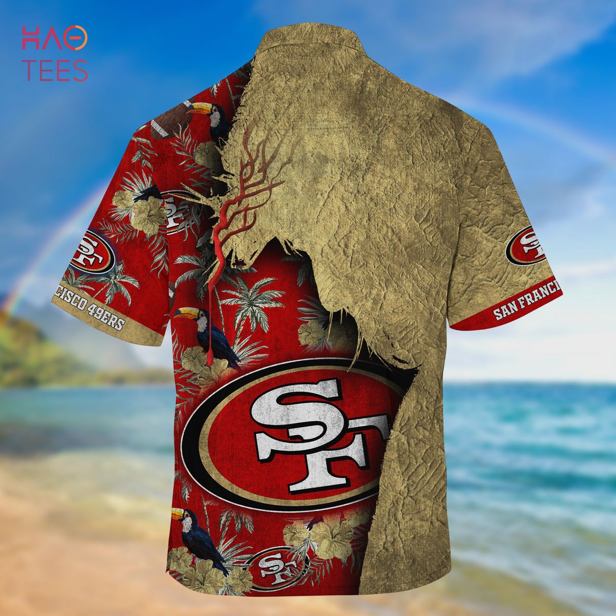 NEW San Francisco 49ers NFL God Hawaiian Shirt NEW San Francisco 49ers NFL God Hawaiian Shirt