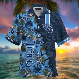 NFL Tennessee Titans Hawaiian Shirt Flowers Navy Blue - Ingenious Gifts  Your Whole Family