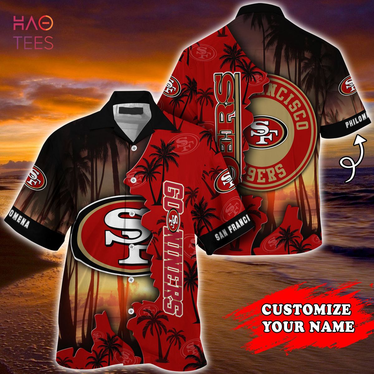 San Francisco Giants Sports American Football Hawaiian Shirt Custom Name &  Number - Freedomdesign