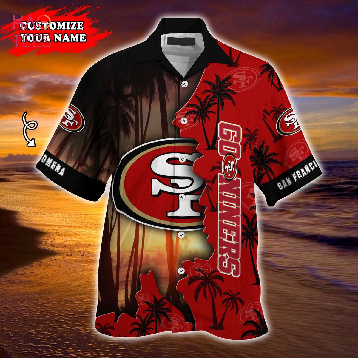 San Francisco Giants 49ers Hawaiian Shirt Blue Blue Hibiscus 49ers Gift -  Personalized Gifts: Family, Sports, Occasions, Trending