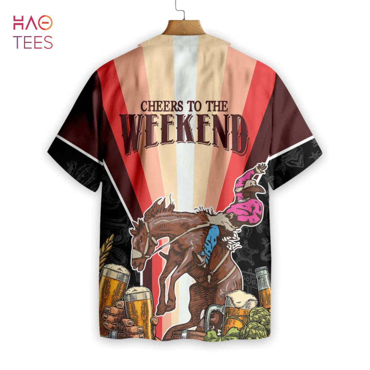 Cheers to the Weekend Rodeo Hawaiian Shirt Cheers to the Weekend Rodeo Hawaiian Shirt