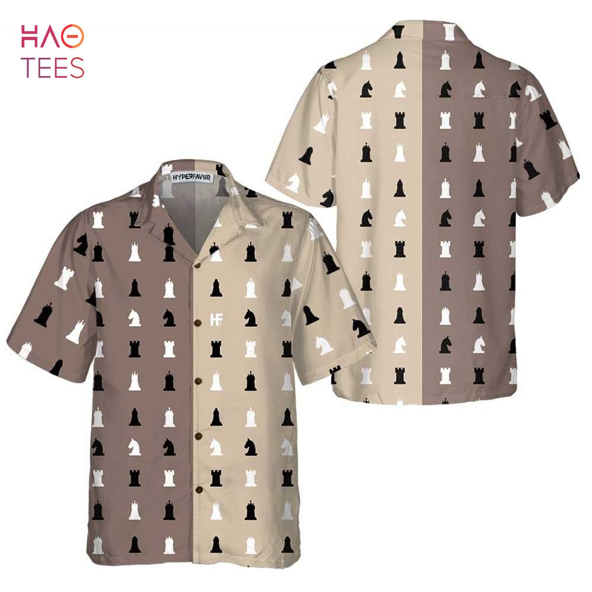 Chess Pattern Patchwork Hawaiian Shirt Chess Pattern Patchwork Hawaiian Shirt