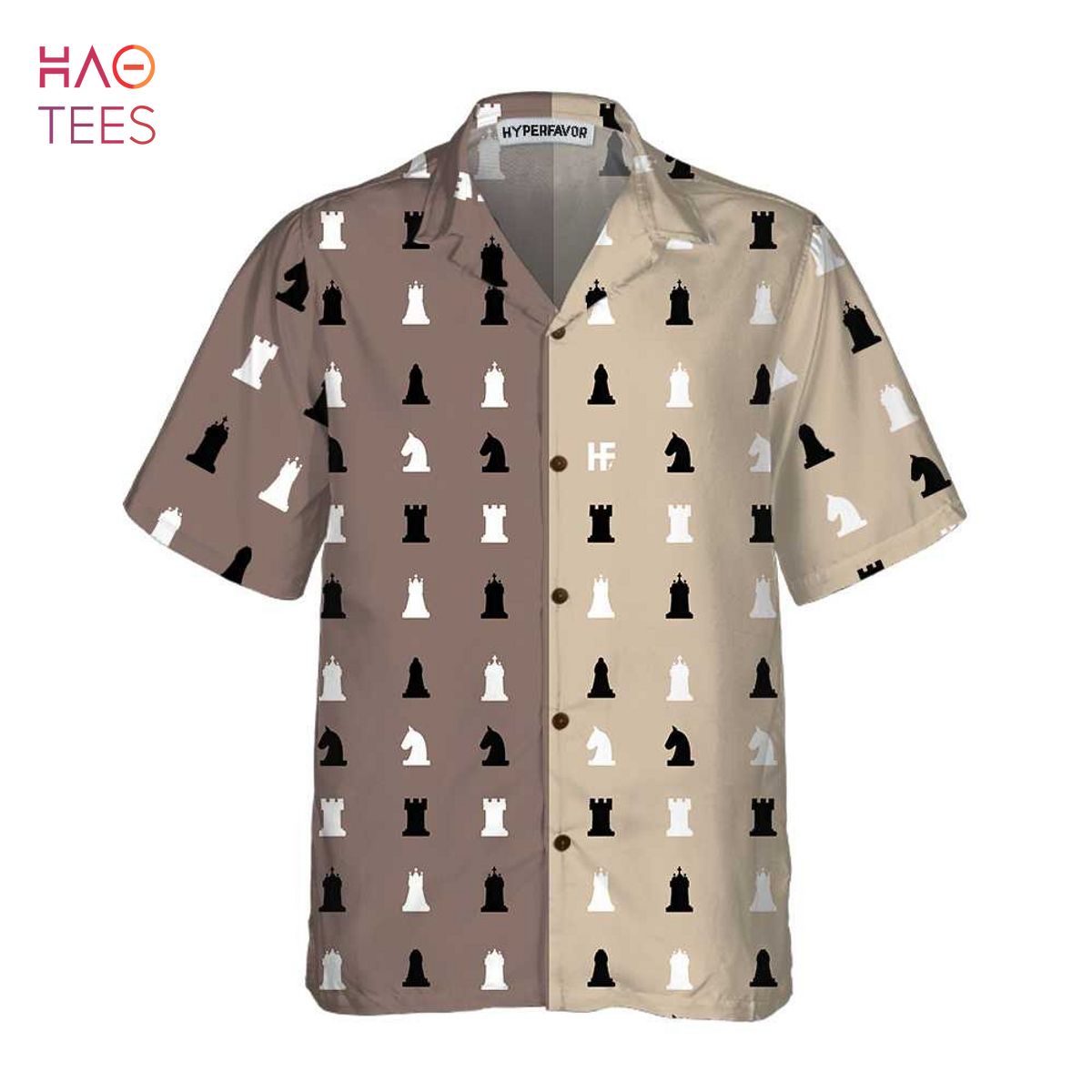Chess Pattern Patchwork Hawaiian Shirt Chess Pattern Patchwork Hawaiian Shirt