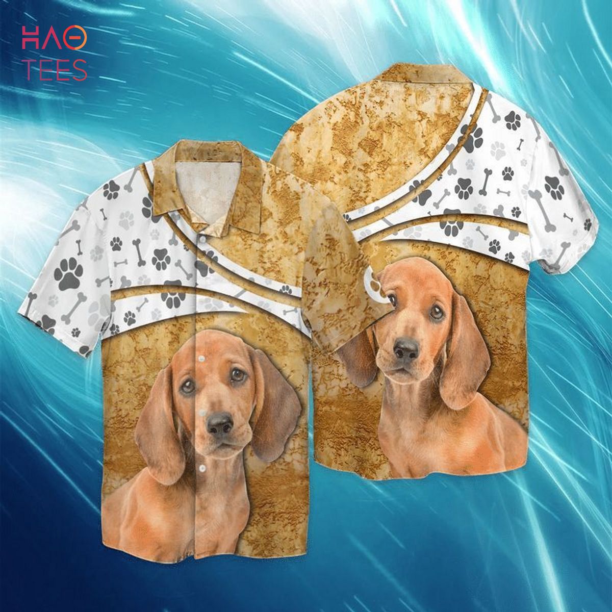 Dachshund Dog Hawaiian Shirt