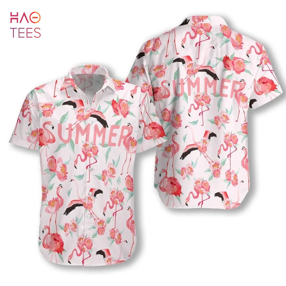 Flamingo V Hawaiian Shirt
