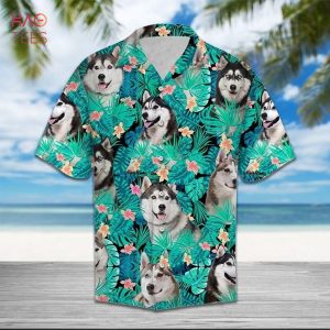 Husky Dog Funny Hawaiian Shirt