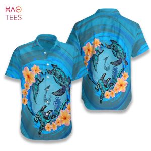 Marquesas Islands Blue Plumeria Animal Tattoo Hawaiian Shirt Marquesas Islands Blue Plumeria Animal Tattoo Hawaiian Shirt