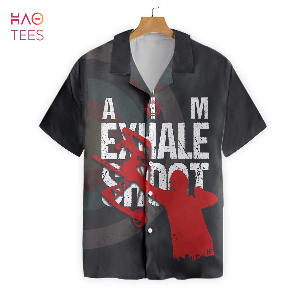 Aim Exhale Shot Cool Archer Archery Hawaiian Shirt Aim Exhale Shot Cool Archer Archery Hawaiian Shirt