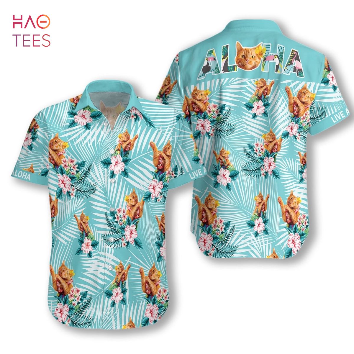 Cat Aloha Hawaiian Shirt Cat Aloha Hawaiian Shirt