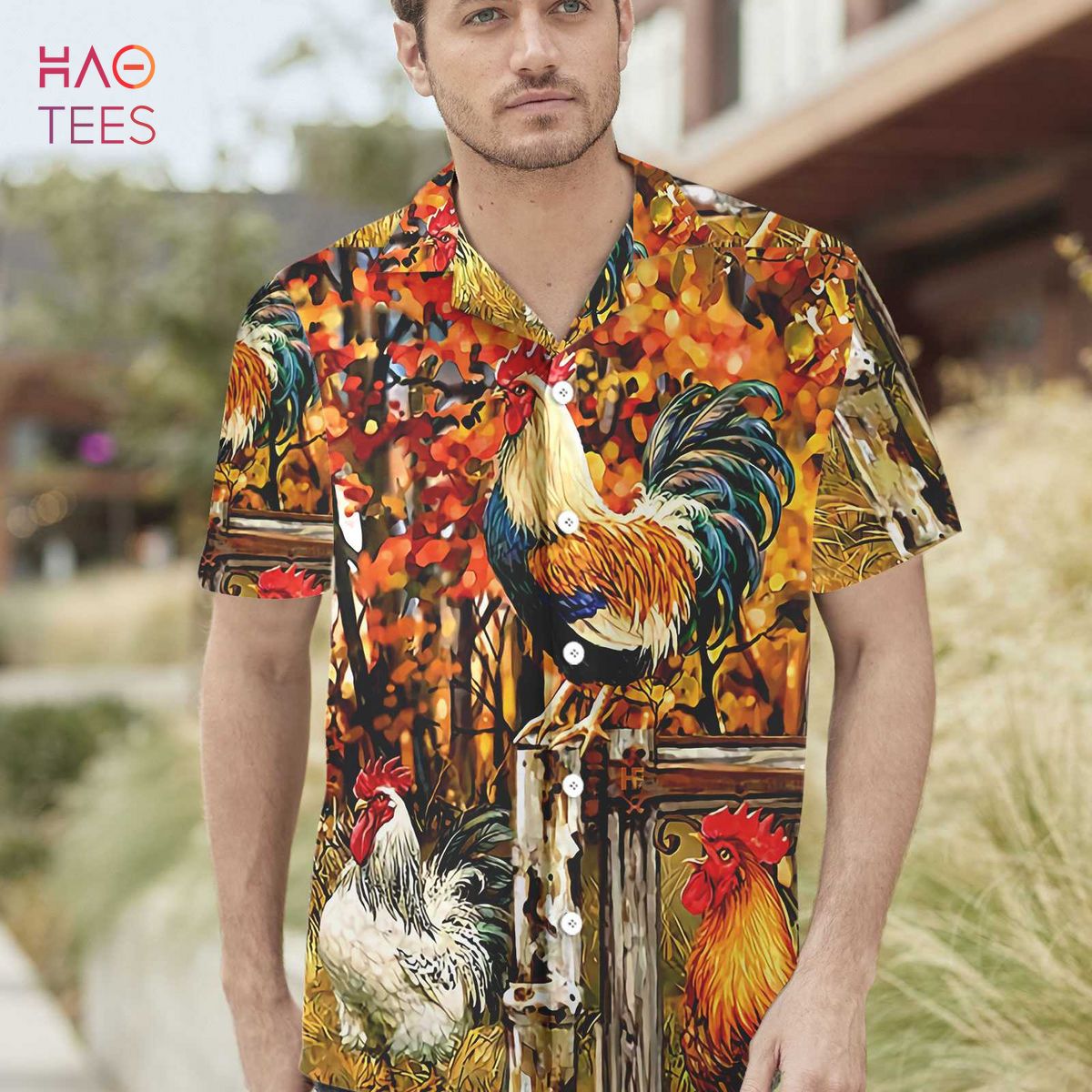 Chicken Family Farm Hawaiian Shirt Chicken Family Farm Hawaiian Shirt