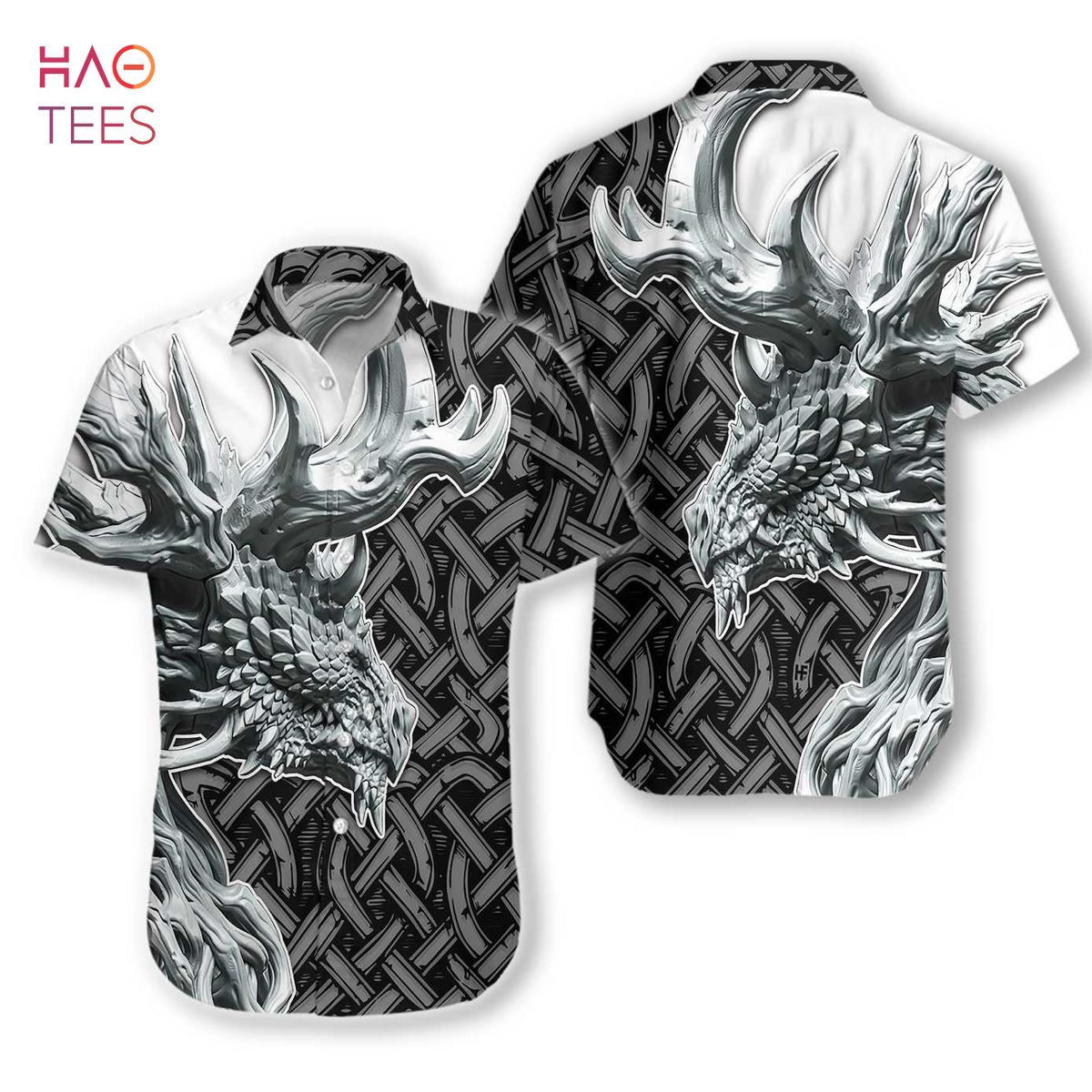 Dragon Celtic Art 3d Hawaiian Shirt Dragon Celtic Art 3d Hawaiian Shirt