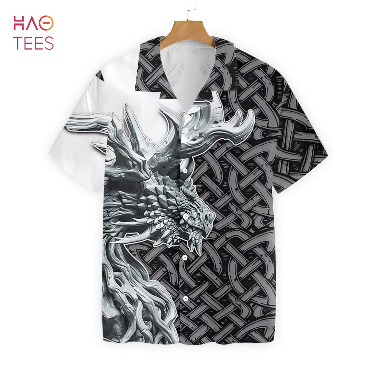 Dragon Celtic Art 3d Hawaiian Shirt Dragon Celtic Art 3d Hawaiian Shirt