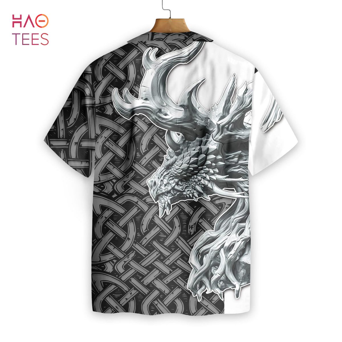 Dragon Celtic Art 3d Hawaiian Shirt Dragon Celtic Art 3d Hawaiian Shirt