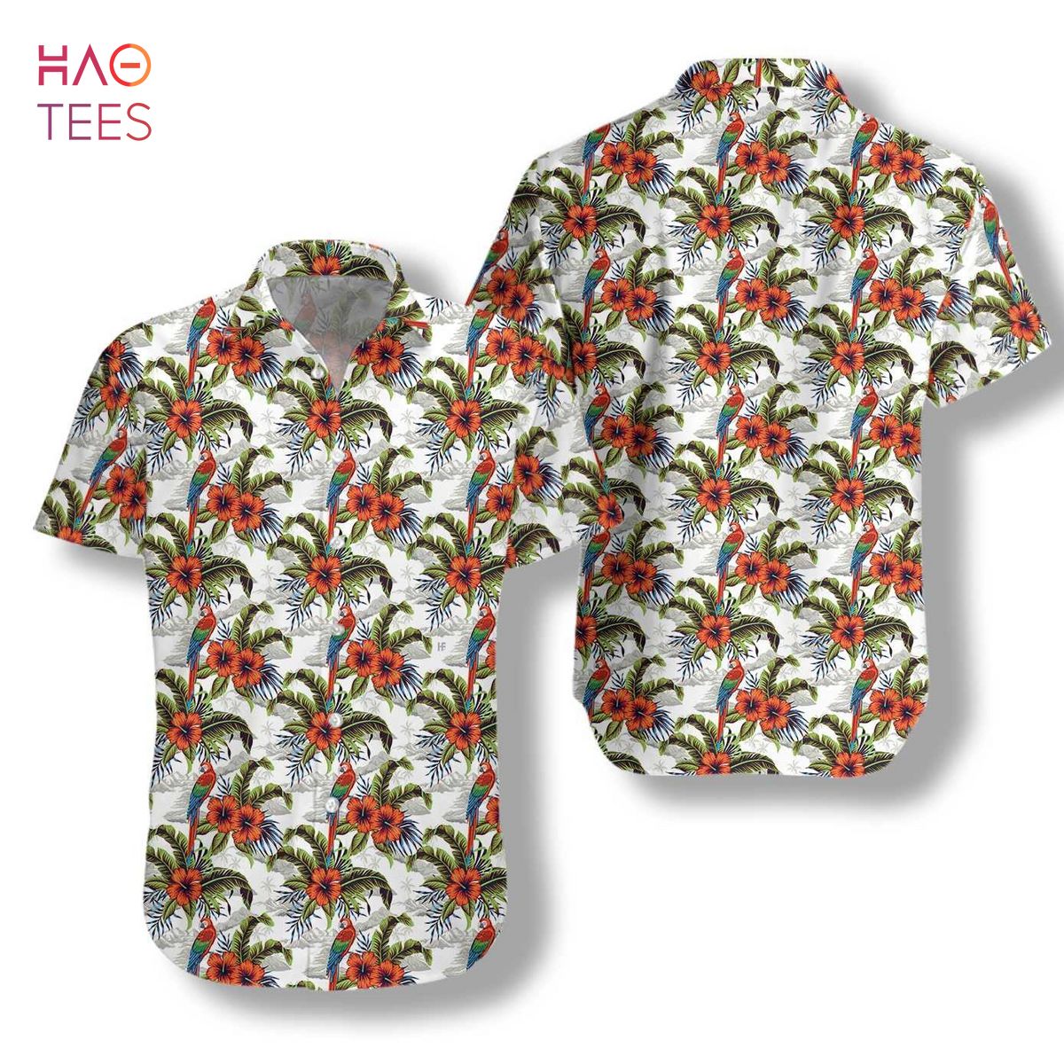 Vintage Macaw Parrot Island Hawaiian Shirt Vintage Macaw Parrot Island Hawaiian Shirt