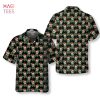 Vintage Style Skull Shell Hermit Crab Seamless Pattern Hawaiian Shirt
