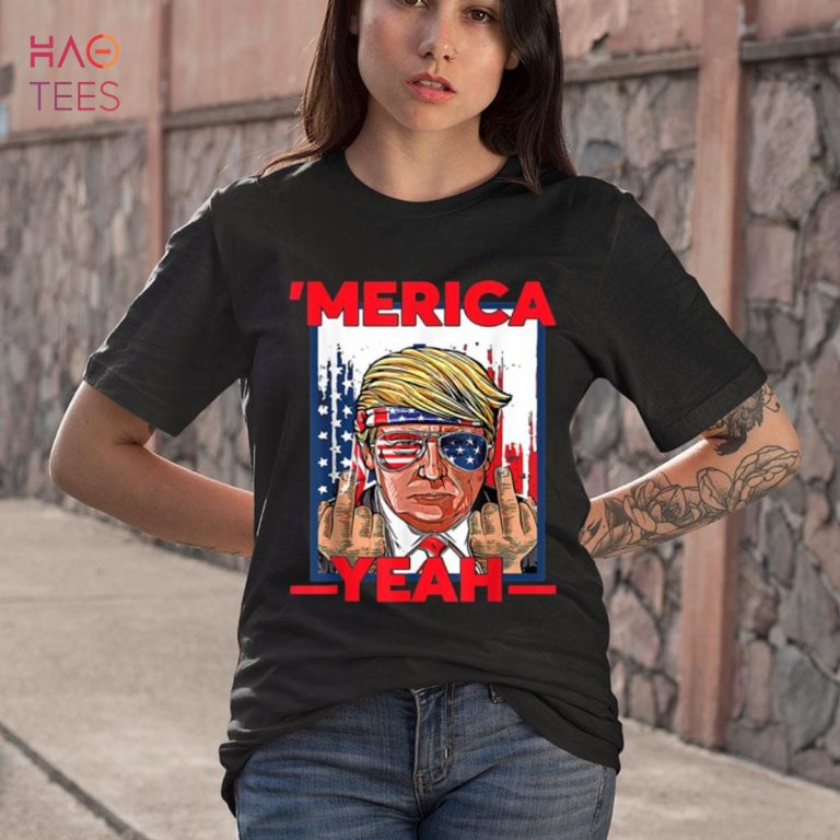 4th of July Patriotic Donald Trump Merica USA Shirt