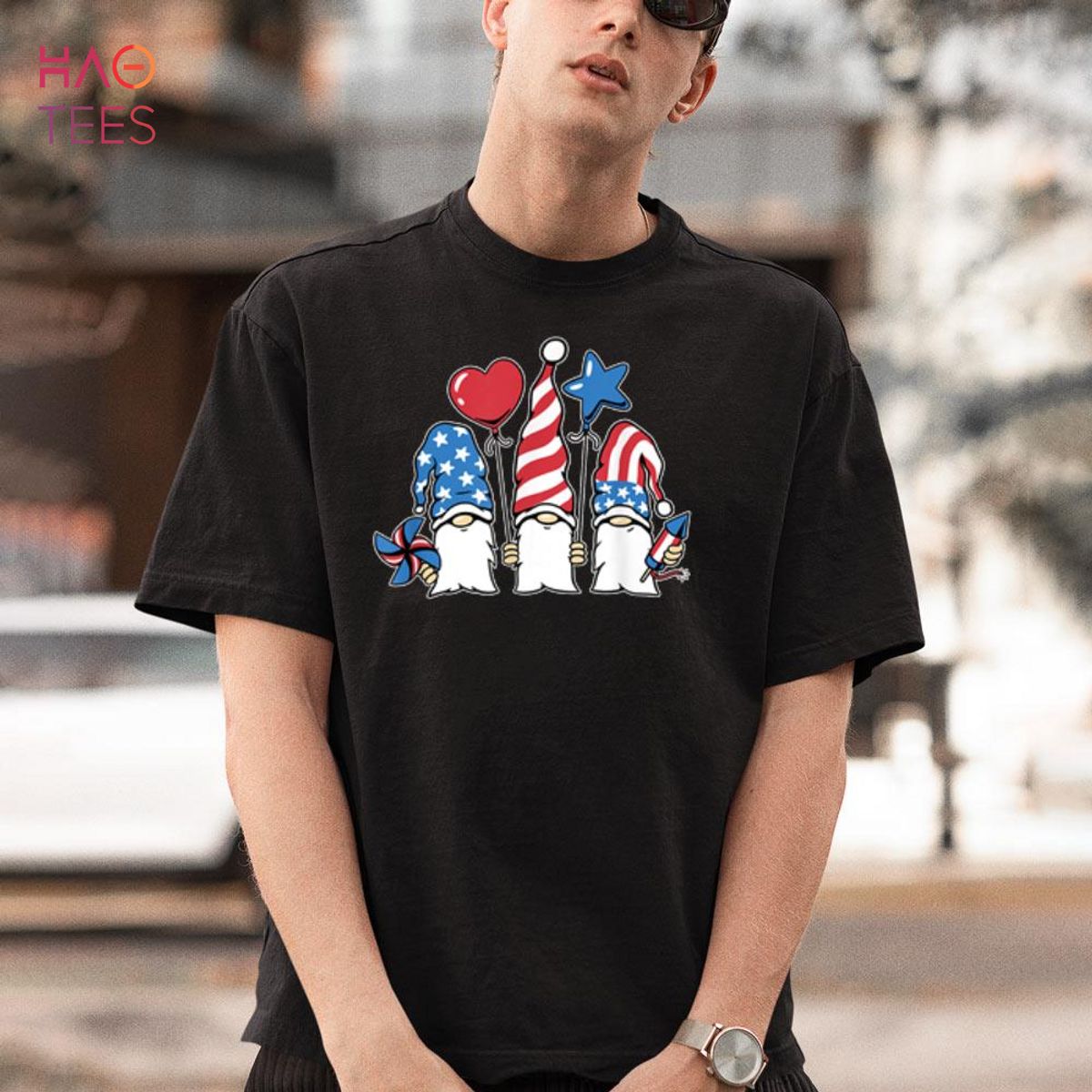 4th Of July Shirts Women Outfits For Men Patriotic Gnomes Shirt