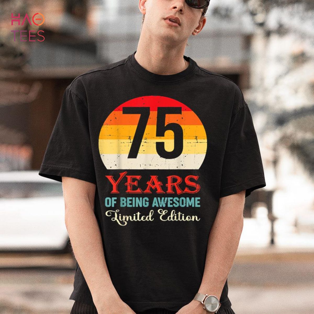 75 Years Of Being Awesome Limited Edition 75th Birthday Shirt
