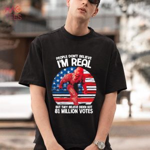 Bigfoot Biden US Flag 4th of July Patriotic American Shirt