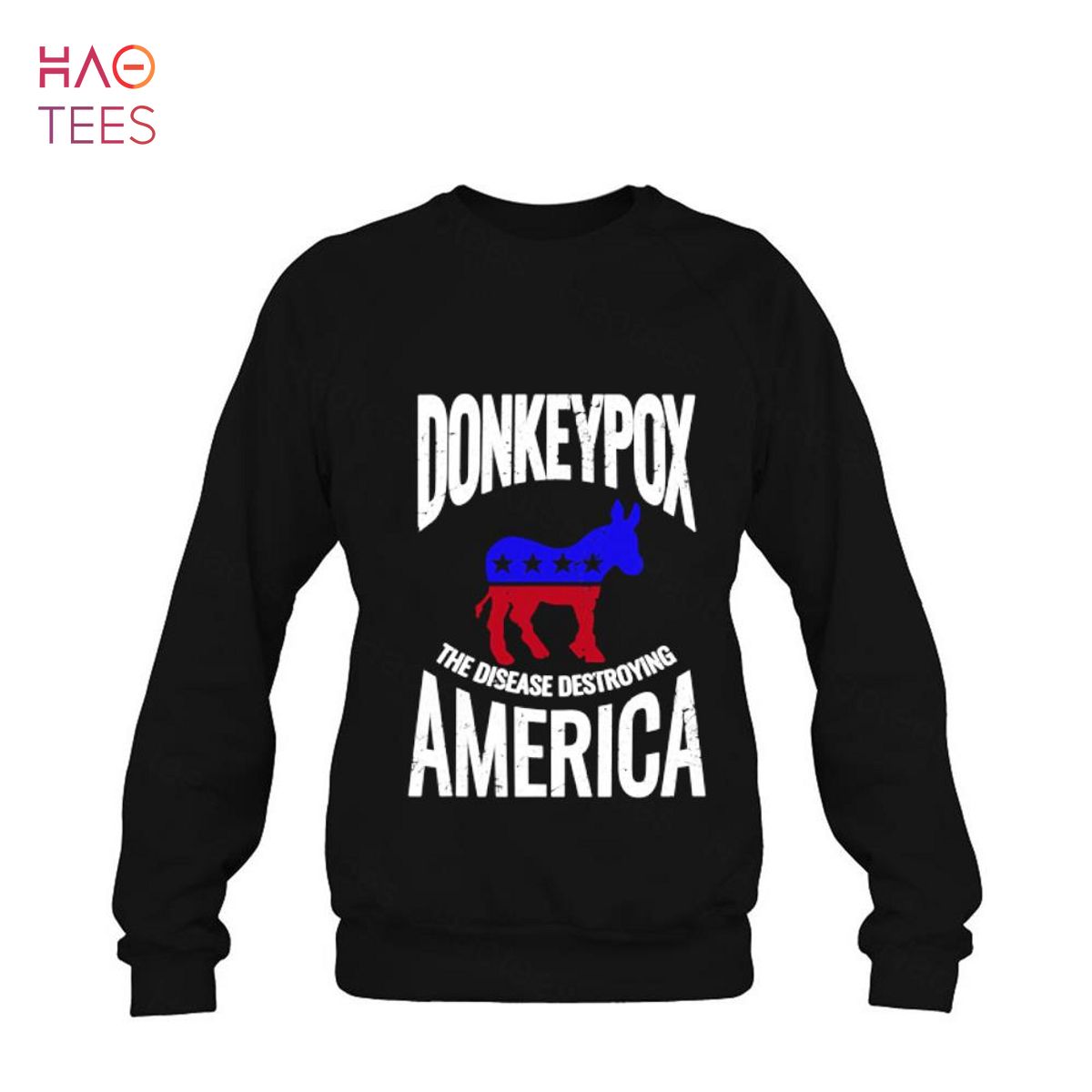 Donkey pox the disease destroying america funny Monkeypox Shirt