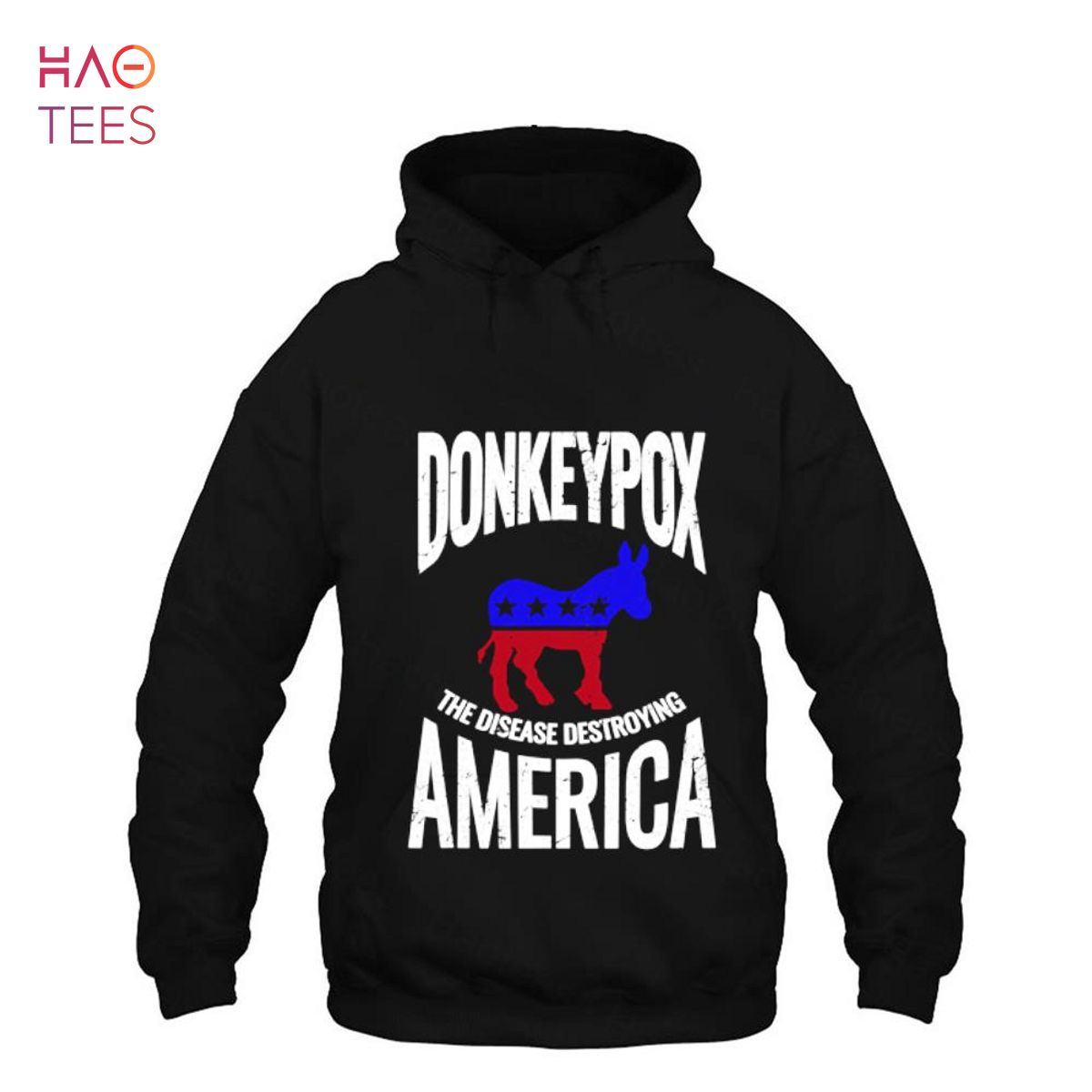 Donkey pox the disease destroying america funny Monkeypox Shirt