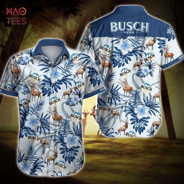 Tlmus Busch Beer Deer Hunting Hawaiian Shirt