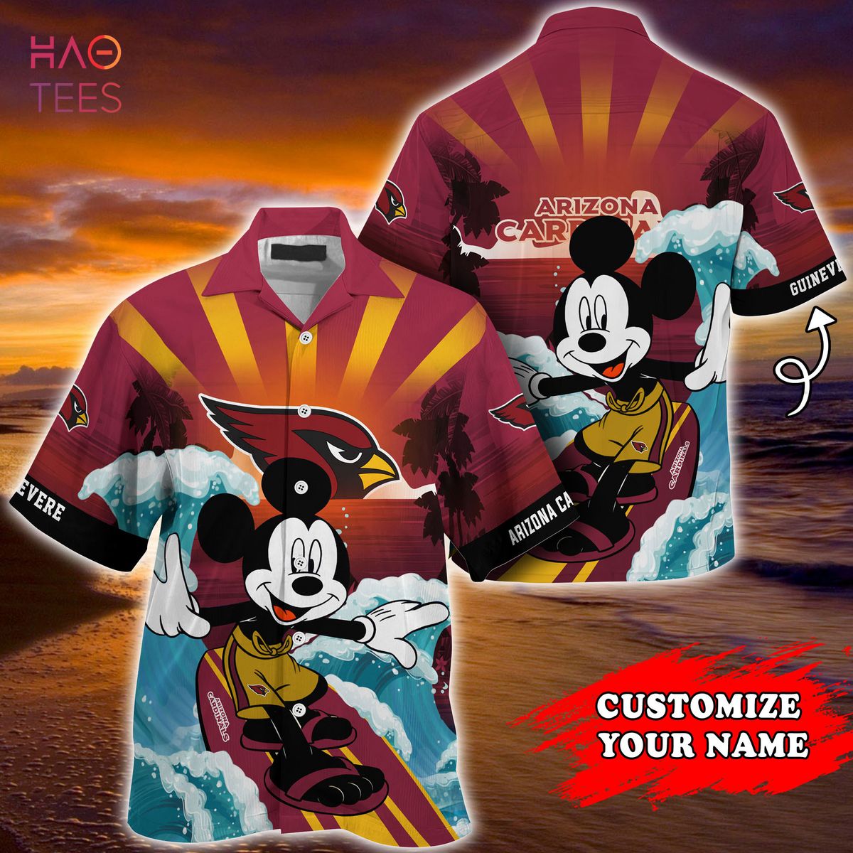 Arizona Cardinals NFL Summer Customized Hawaiian Shirt Arizona Cardinals NFL Summer Customized Hawaiian Shirt