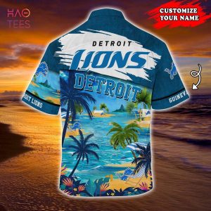 Detroit Lions NFL Customized Summer Hawaiian Shirt