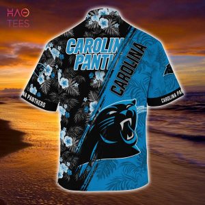 Mickey And Floral Carolina Panthers NFL Summer Hawaiian Shirt
