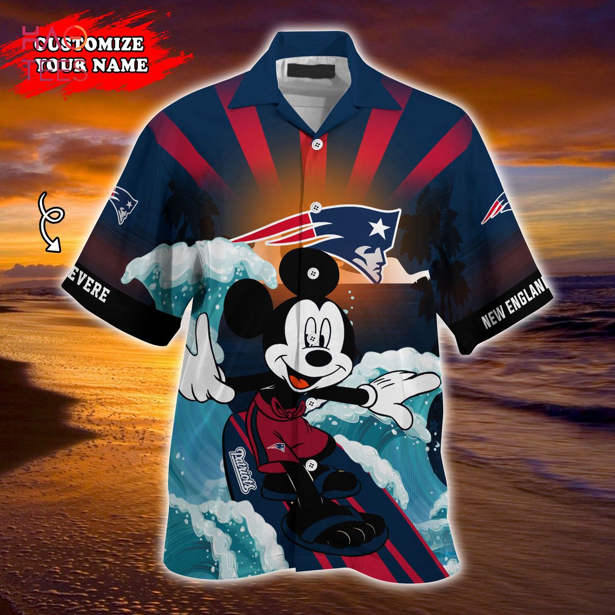 New England Patriots 3D Hawaiian Shirt, Custom prints store