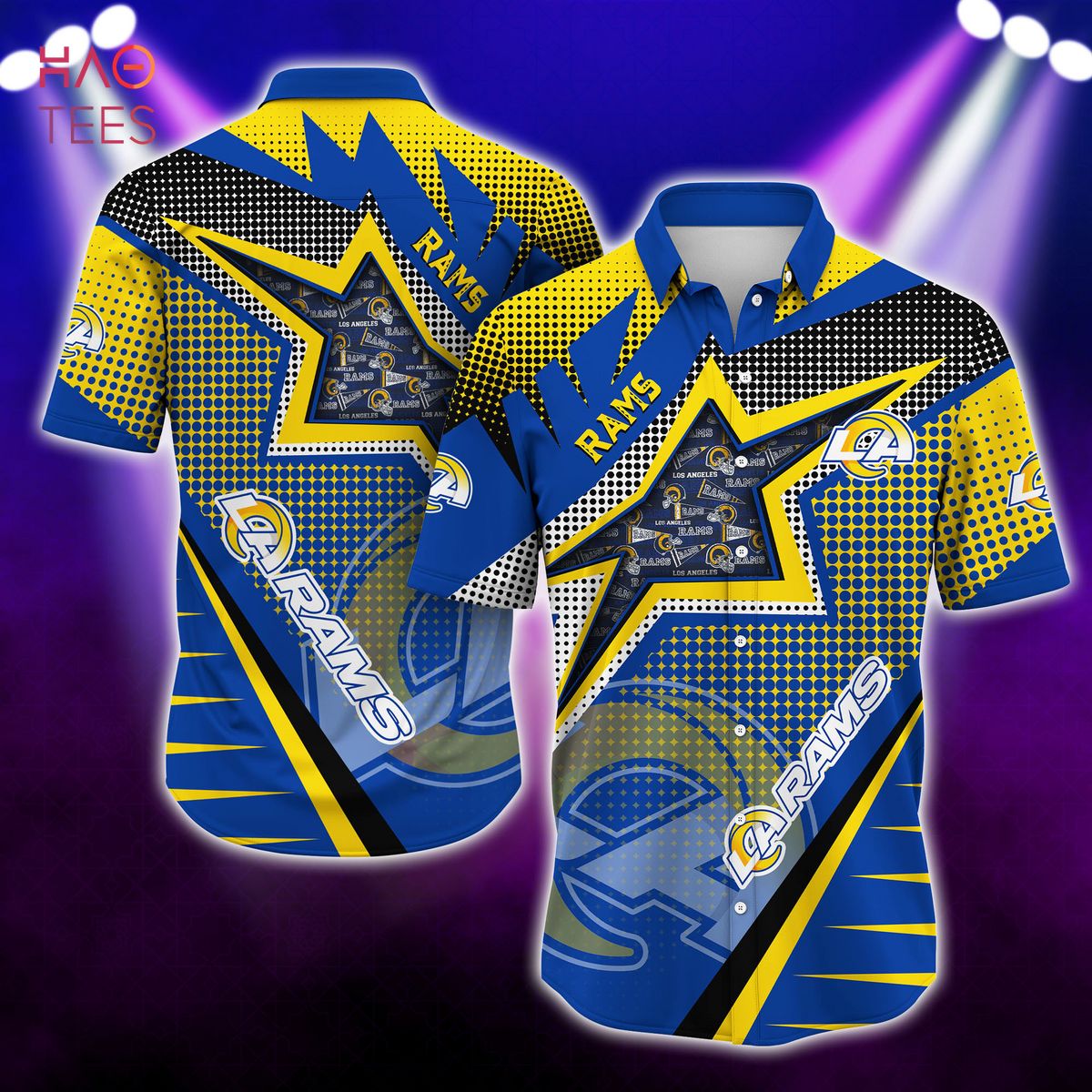 NEW Los Angeles Rams NFL Hawaiian Shirt And Short NEW Los Angeles Rams NFL Hawaiian Shirt And Short