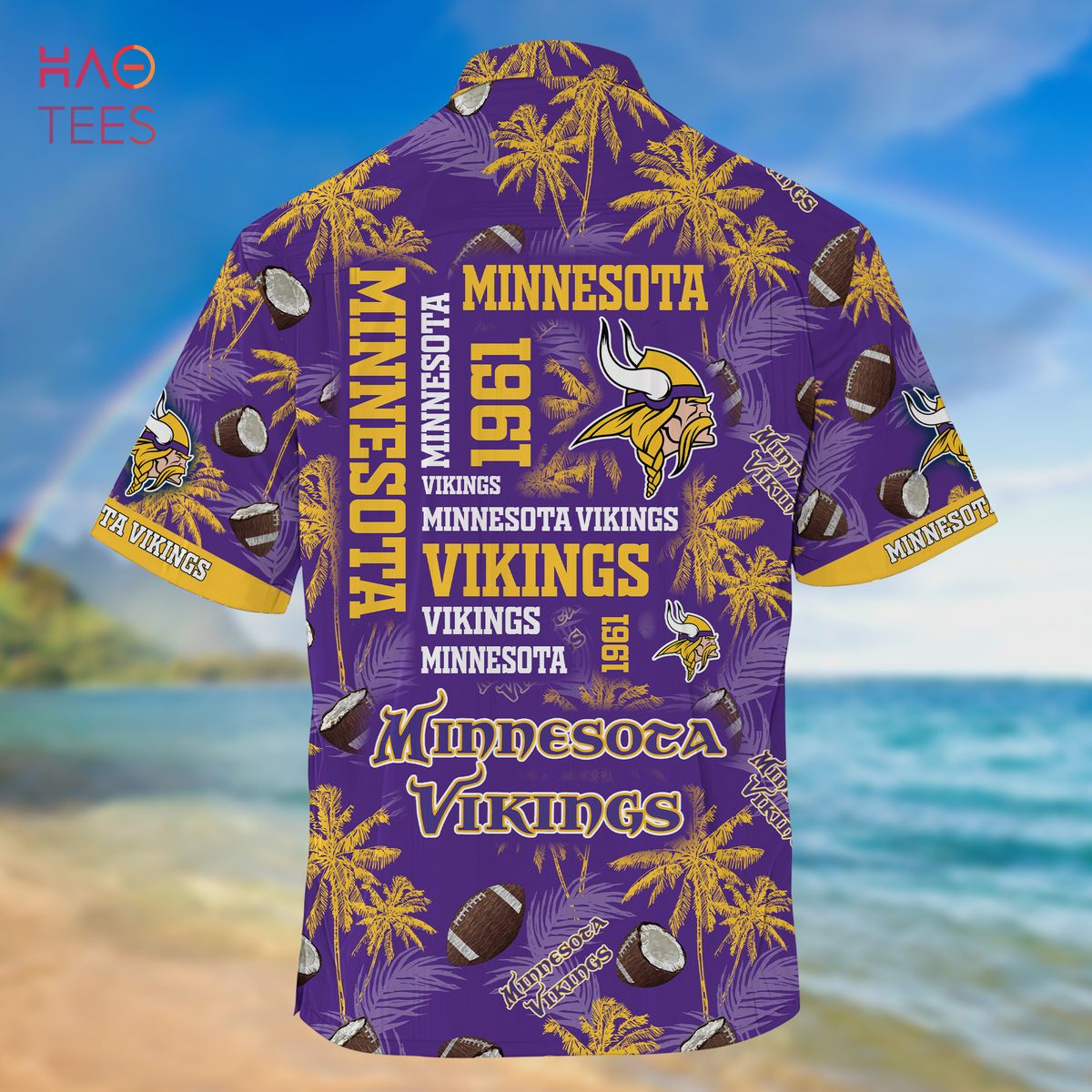 Men's Homage Dalvin Cook & Justin Jefferson Gold Minnesota Vikings NFL Jam Tri-Blend T-Shirt Size: Small