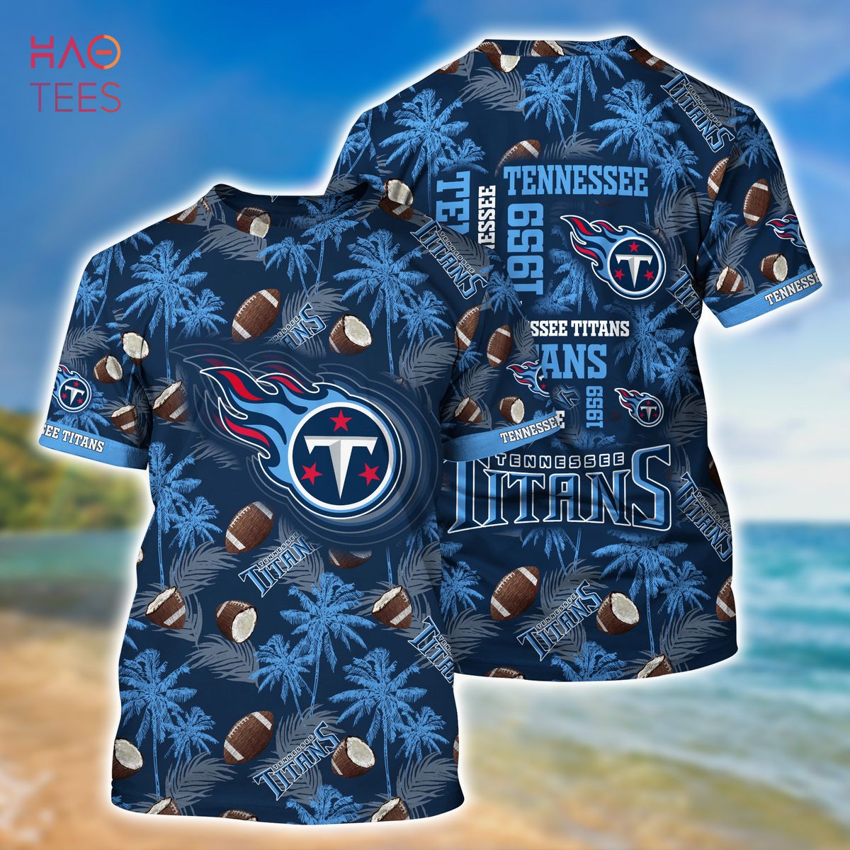 4th Of July Tennessee Titans NFL Graphic American Flag Printed Hawaiian  Shirt