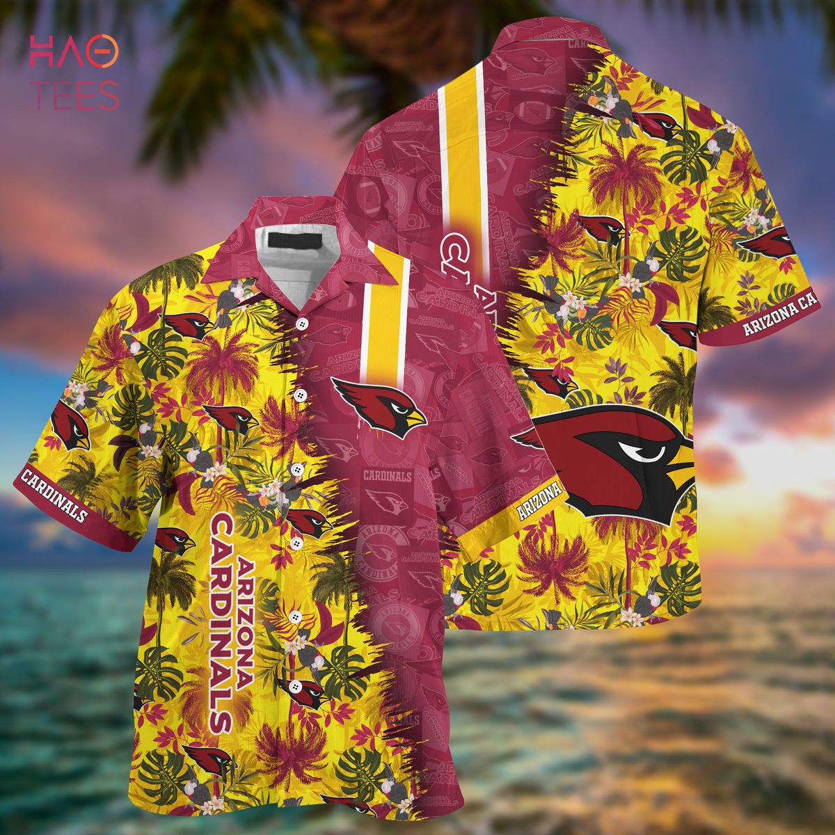 Personalized Arizona Cardinals NFL Summer Hawaiian Shirt And Shorts