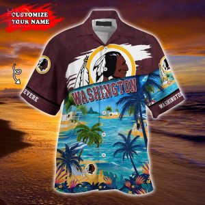 Washington Redskins NFL Customized Summer Hawaiian Shirt