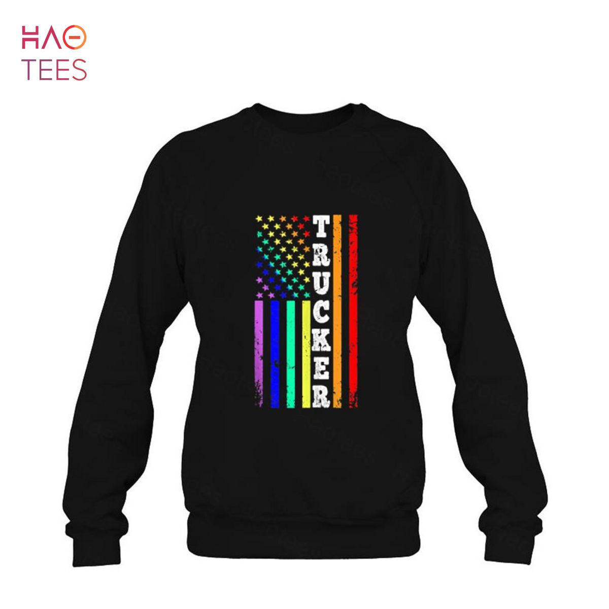Trucker Gay Pride American Flag Pride Month 4th of July Shirt Trucker Gay Pride American Flag Pride Month 4th of July Shirt