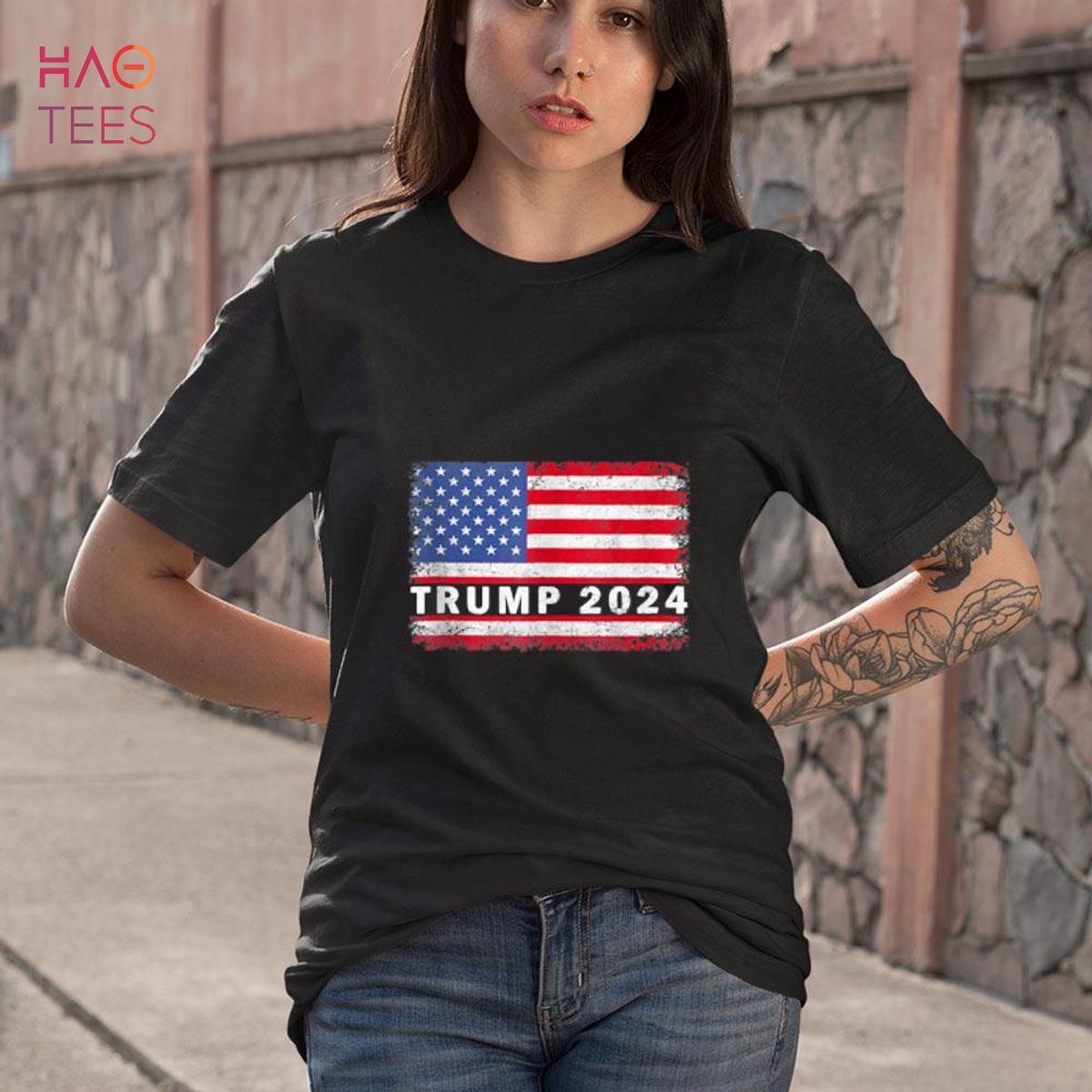 Trump 2024 Ultra Maga 2024 T - Shirt USA Flag American Shirt
