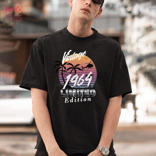 Vintage Birthday Retro 1964 Limited Edition Shirt
