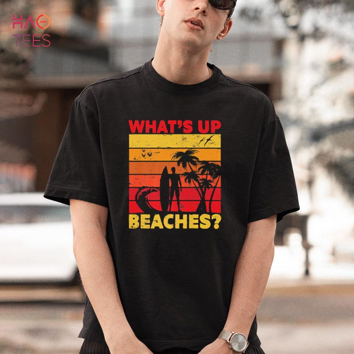 What's Up Beaches Palm Tree Sea Beach Shirt