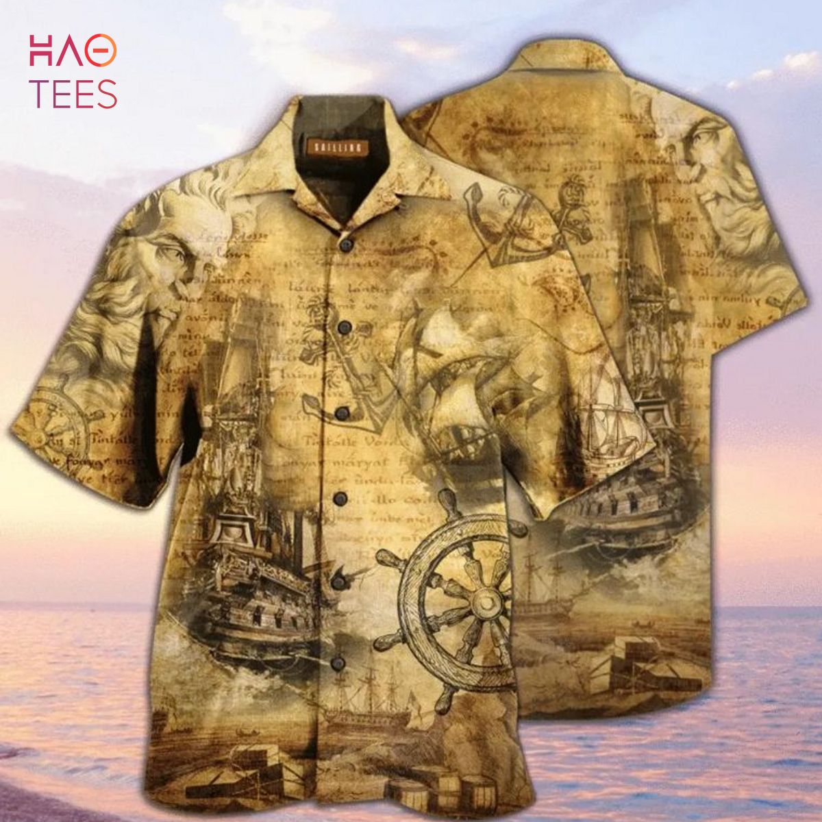 Amazing Sailing Ship Into The Sea To Find Your Soul Hawaiian Shirt Amazing Sailing Ship Into The Sea To Find Your Soul Hawaiian Shirt