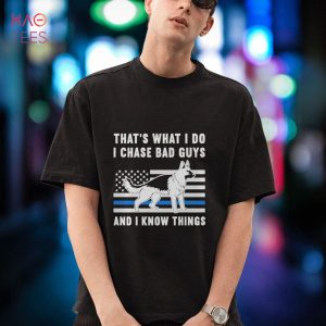 American Flag K9 Police Officer Long Sleeve Shirt