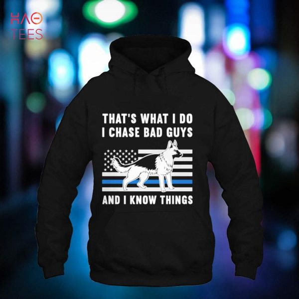 American Flag K9 Police Officer Long Sleeve Shirt