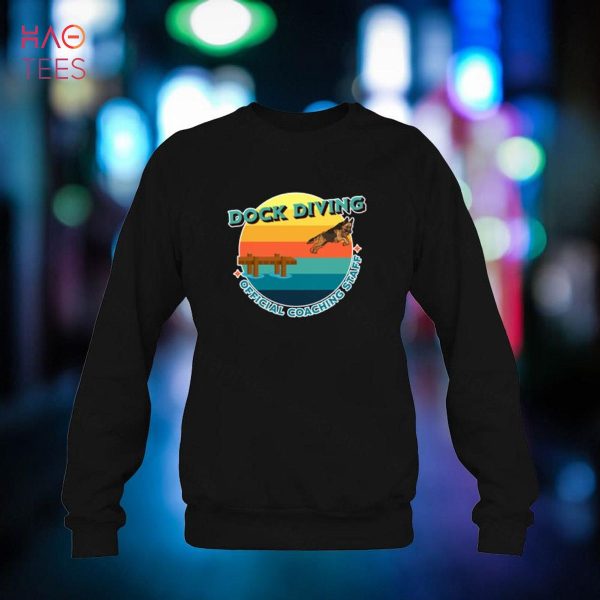 German Shepherd Dog Dock Diving Official Coaching Staff Pet Shirt
