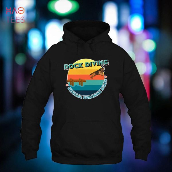 German Shepherd Dog Dock Diving Official Coaching Staff Pet Shirt