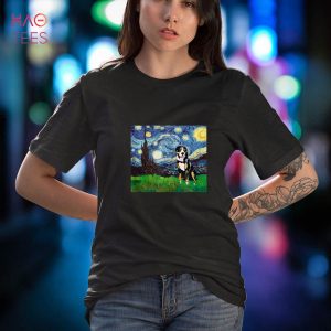 Greater Swiss Mountain Dog Starry Night Inspired Art Owner Shirt