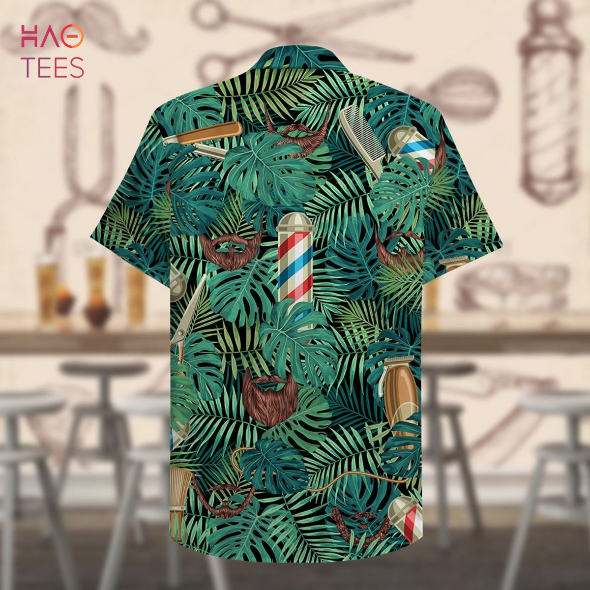 Barber Beard styles pattern Hawaiian Shirt, Aloha Shirt Barber Beard styles pattern Hawaiian Shirt, Aloha Shirt