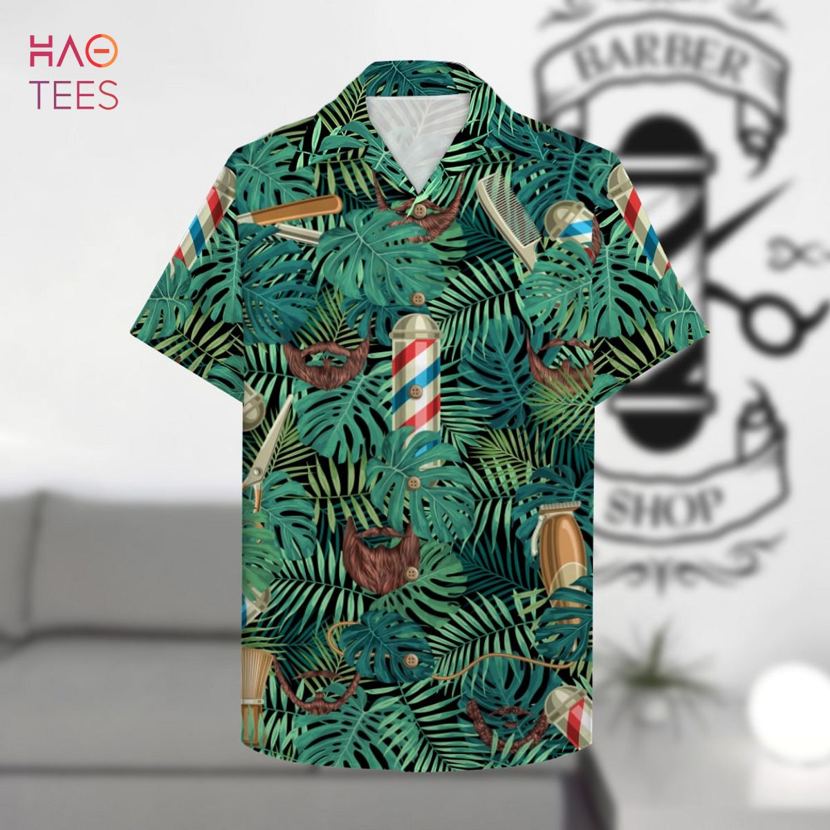 Barber Beard styles pattern Hawaiian Shirt, Aloha Shirt Barber Beard styles pattern Hawaiian Shirt, Aloha Shirt