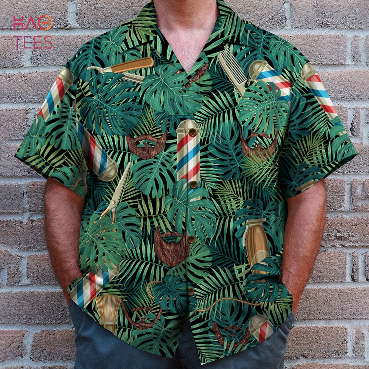 Barber Beard styles pattern Hawaiian Shirt, Aloha Shirt Barber Beard styles pattern Hawaiian Shirt, Aloha Shirt