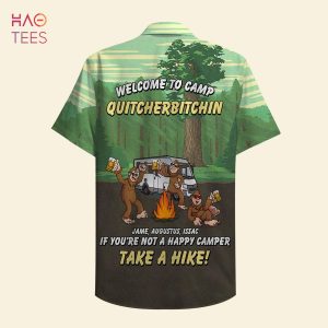 Camping Bigfoot Welcome To Camp – Custom Hawaiian Shirt, Aloha Shirt